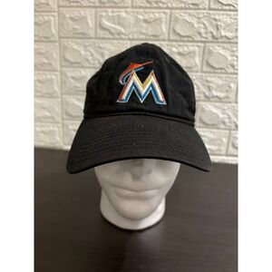 New Era 9TWENTY Miami Marlins Black Adjustable Hat‎ Baseball Cap Womens